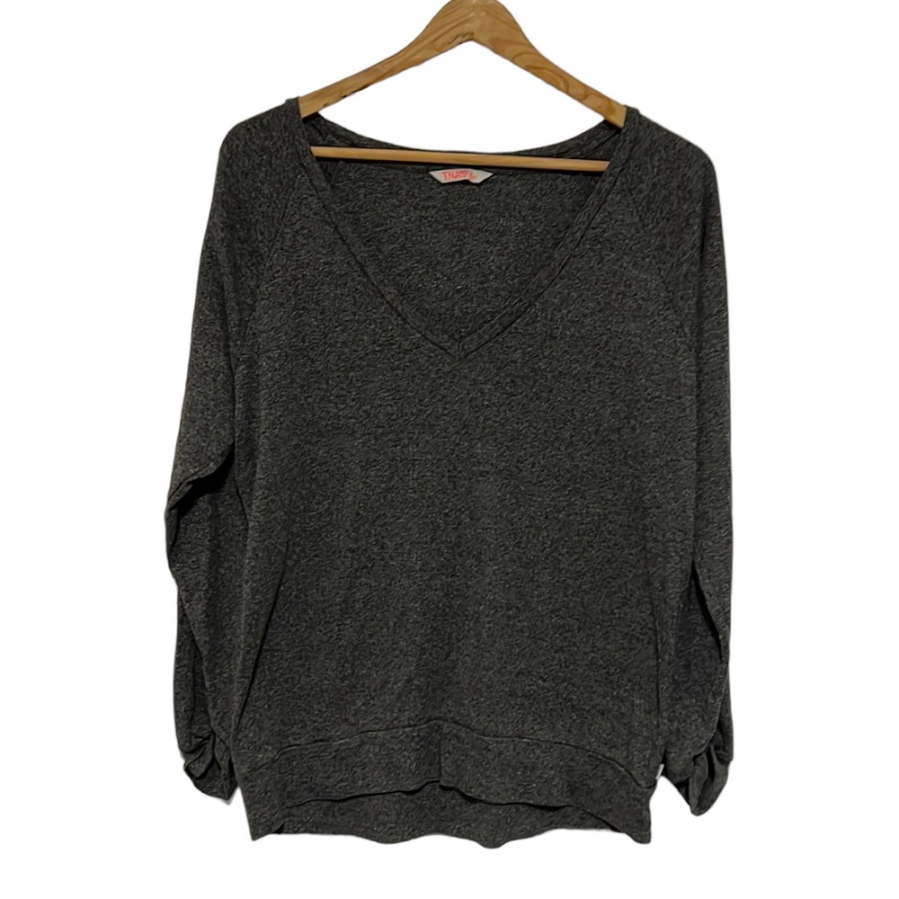 TNA Long Sleeved Pullover V Neck Sweater